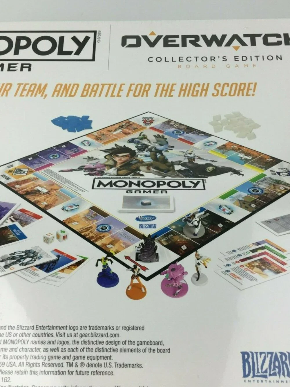 Monopoly Gamer Overwatch Collectors Edition Board Game & Tracer Plush Bundle